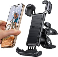 andobil Univerzális Telefontartó Kerékpárra és Motorra - 360° Forgatható, Ütésálló, Egykezes Használat, 15-46mm Kormányra 1