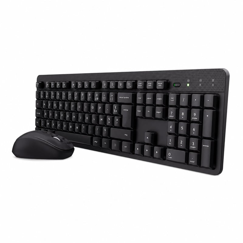 Trust Ymo II bežični set tipkovnice i miša, AZERTY — za dijelove / neispravno: nedostaje USB prijamnik (stanje: vidi drugu sliku)