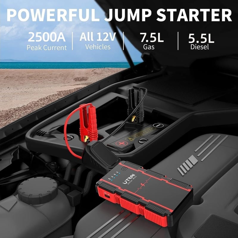 UTRAI 2000A Autós Bikázó Powerbank 13800mAh - 7.5L Benzin/5.5L Diesel Motorokhoz