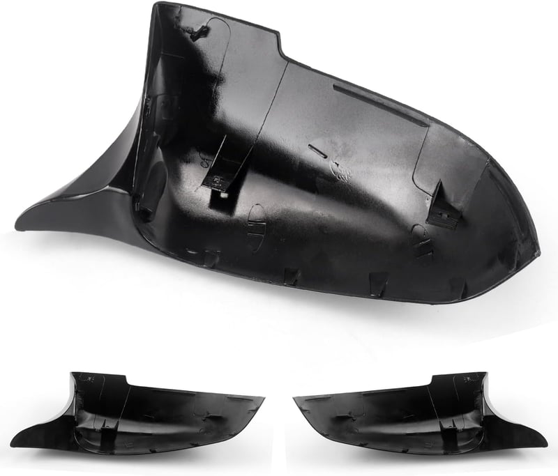 Asasytal Tükör Borítás BMW 5/6/7 Sorozathoz F10 F11 F18 LCI GT F07 F06 F12 F13 F01 F02 - Fényes Fekete ABS Műanyag Visszapillantó Tükör Burk