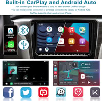 VW Golf 5/6, Polo, Touran 9" Android autórádió navigációval, Bluetooth-szal, tolatókamerával - Hikity 2