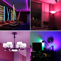 EXTRASTAR E27 Okos LED Izzó, WiFi Alexa Kompatibilis, 10W 1000LM, RGB Színváltós, Fényerőszabályozható, 2700K-6500K, Google Home Támogatás,  6