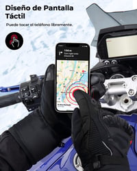 ISSYZONE Vízálló Téli Motoros Kesztyű, Érintőképernyős, Teljes Ujjas, CE Tanúsított 3