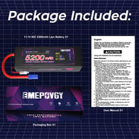 EMEPOVGY 11,1V 5200mAh RC akkumulátor csomag, EC5 csatlakozóval, 2db 7