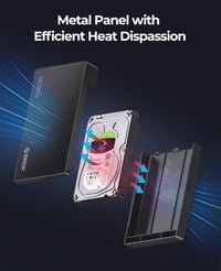 ORICO 3.5 USB 3.0 Külső Merevlemez Ház 20TB-ig, SATA HDD/SSD Ház UASP Gyorsítással - USB A 4