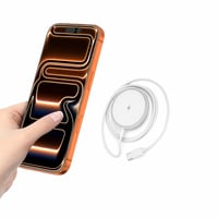 Magnetická bezdrôtová nabíjačka Rose-Rider MagSafe pre iPhone 17/16/15/14/13/12 a AirPods — Chýba držiak/stojan (stav: pozri 2. obrázok) 1