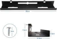 AIMEZO 80cm-es Fekete Kábelrendező Kosár Íróasztal Alá 2