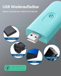 DEWENWILS Olvasólámpa 3 Fényerőszinttel - USB Tölthető Könyvlámpa Szemkímélő Borostyán Fénnyel, Állítható Fejjel, Utazáshoz, Éjszakai Olvasá 3