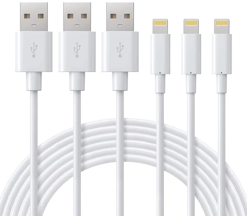 iPhone Lightning töltőkábel szett, 3db 2m MFi tanúsított, iPhone 14-6s/iPad/AirPods