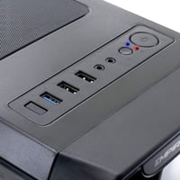 EMPIRE GAMING Warmachine ATX Mid-Tower Gamer Ház - 4 RGB LED Ventilátor, 11 Világítási Mód, Edzett Üveg, Vízhűtés Kompatibilis, Fekete 4
