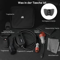 dé 11 kW Wallbox Töltőállomás 3-Fázis 16A CEE Type 2 Kábellel Elektromos Autóhoz - 5.5m Standard, CEE 11kW 6