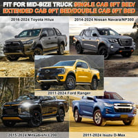JUDANNA Vízálló Autótakaró Ponyva Ford Ranger Toyota Hilux Nissan Navara VW Amarok Pickupokhoz - Nyári UV, Eső és Porvédelem, Ezüst 7