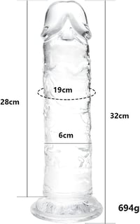 Óriás XXL realisztikus dildó 32 cm, tapadókorongos, férfiaknak és nőknek 2