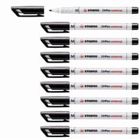 STABILO OHPen Universal marker za folije - Topiv u vodi, srednji vrh, crni - set od 9 komada 1