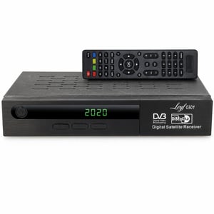 Receptor satelit digital hd-line Leyf DVB-S/S2 Full HD 1080p PVR HDMI SCART — capac zgâriat și pătat; fără cablu HDMI (stare: vezi a 2-a imagine)