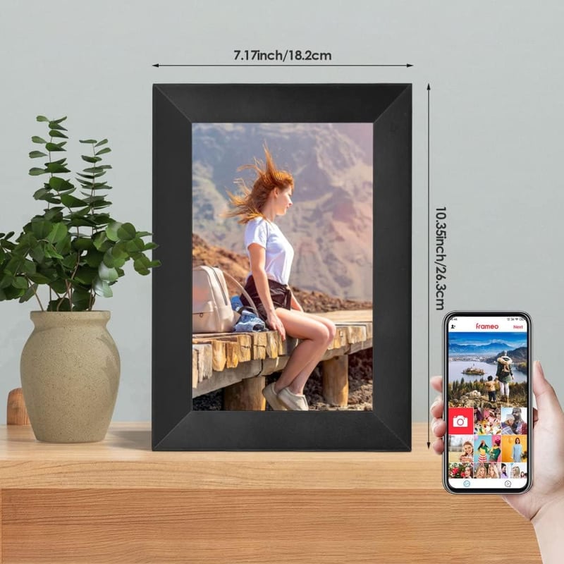 Yontwe 10" Digitális WiFi Képkeret - 1920x1200 Érintőkijelző, 16GB Tárhely, Fotó/Videó/Zene Lejátszás, Azonnali Megosztás Okostelefonról
