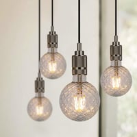 TIANFAN Vintage LED Izzó E27 - Kristály, Meleg Fehér, 4W, Dekoratív 2