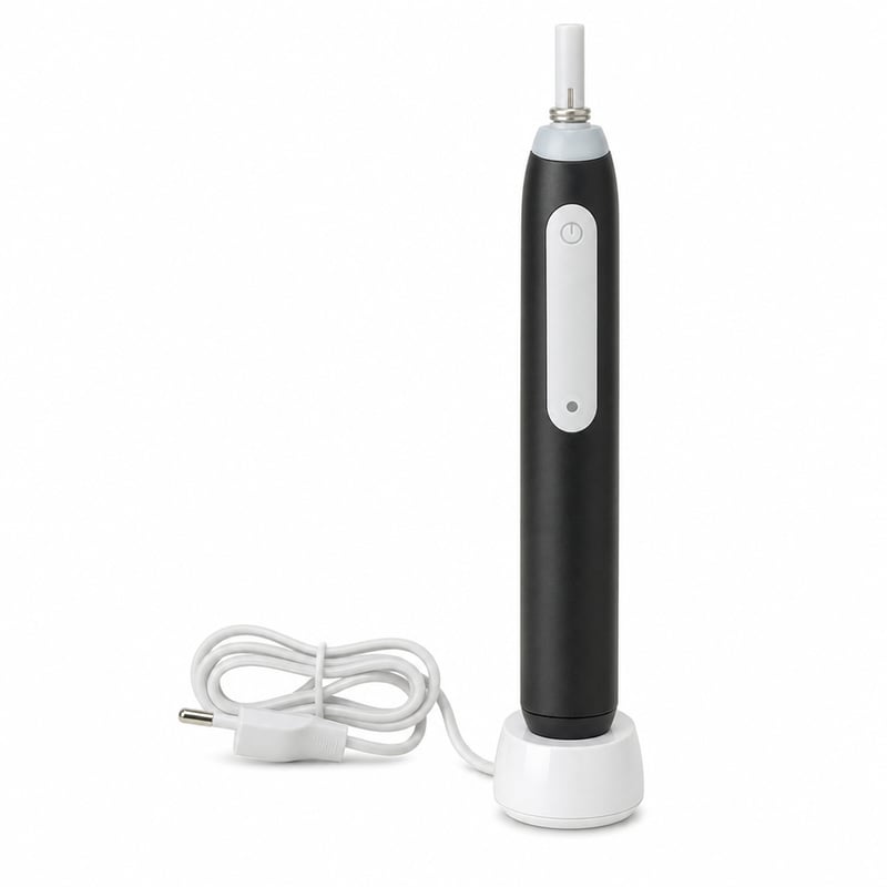 Oral-B iO Series 3 električna četkica za zube crna rotacijsko-oscilirajuća tehnologija za desni — nedostaje 1 zamjenjiva glava (stanje: pogledajte 2. sliku)