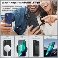 Apple iPhone 13 Pro Max Fekete Mágneses Védőtok MagSafe Kameravédelemmel 7