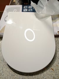 Capac WC Schütte în formă de D, alb, cu mecanism de închidere lentă, testat TÜV, rezistent la rupere — fără set de fixare (stare: vezi a 2-a imagine) 3