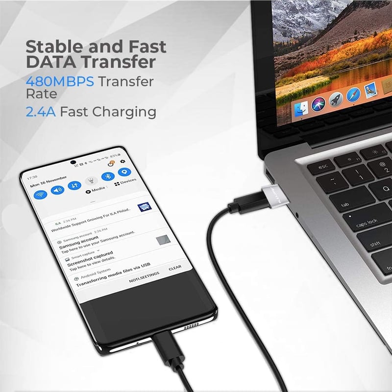 Apple USB-C - USB-A adapter, 2 db, iPhone, iPad, iWatch töltéshez