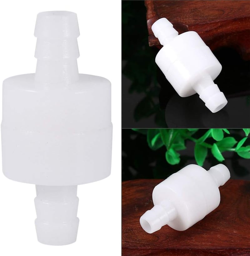 Yosoo Health Gear 8 mm Egyirányú Visszacsapó Szelep - Üzemanyaghoz, Dízelhez, Vízhez - Műanyag Inline Szelep Járművekhez, Lakóautókhoz