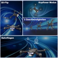 Wipkviey B15 Drón 4K Kamerával - Kefenélküli Motoros FPV Összecsukható Quadkopter 36 Perces Repülési Idővel, 2 Akkumulátorral, Kezdőknek és  7