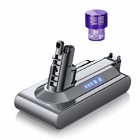 BATTOOL V10 Csereakkumulátor Dyson V10 SV12 Absolute Animal Motörhead Fluffy Total Clean — tisztítókefe nélkül (állapot: lásd a 2. képet) 1