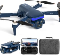 karuisrc Összecsukható Drón 2 Kamerával - WiFi FPV Quadcopter Kezdőknek, Kefementes Motor, 1080P HD Kamera, 20 Perc Repülési Idő, Egyérintés 1