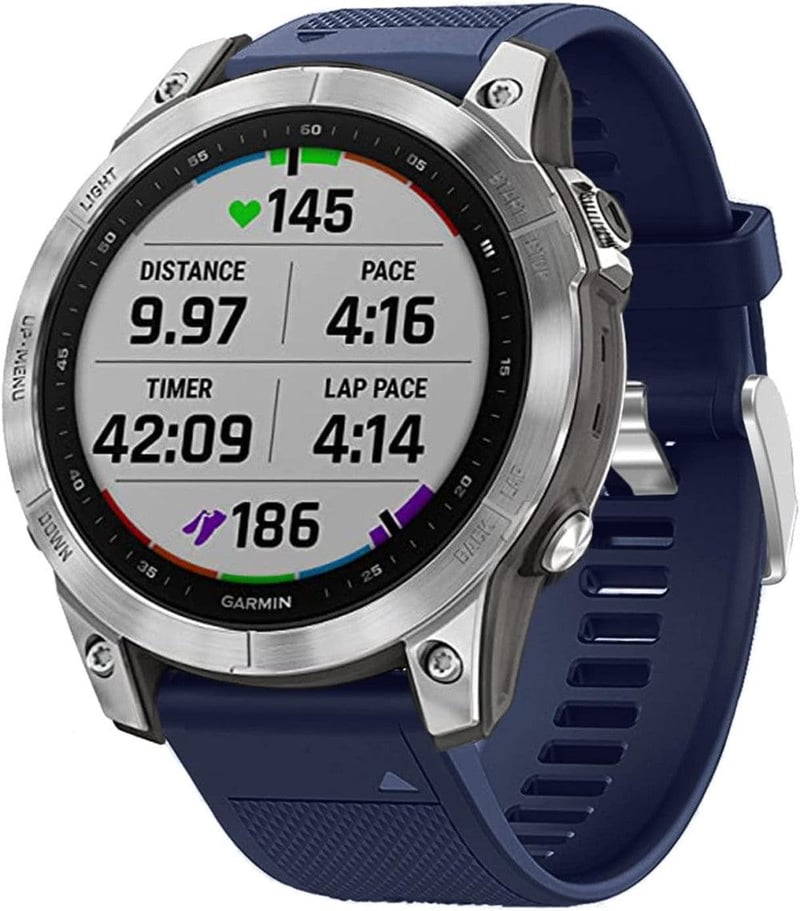 Garmin sport órákhoz sötétkék szilikon szíj - Újracsomagolt