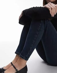 Topshop Jamie Női Farmer Kékfekete Színben W26 L32 2