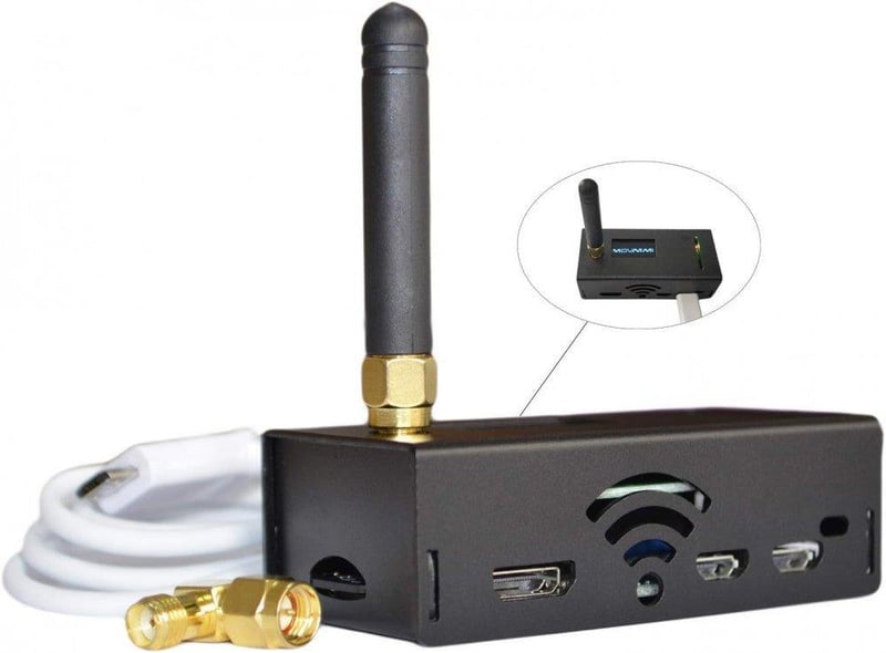 Raspberry Pi Zero W MMDVM Hotspot szett OLED kijelzővel és antennával - 16GB-os újracsomagolt