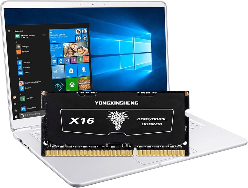 Yongxinsheng 16GB (2x8GB) DDR3 1600MHz Laptop RAM - Kompatibilis PC3L-12800 SODIMM