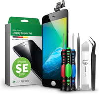 GIGA Fixxoo iPhone SE (2020) Retina LCD Kijelző Cserecsomag - Érintőképernyős Üveg Szerszámkészlettel - Egyszerű Kijelzőjavítás Otthon 1