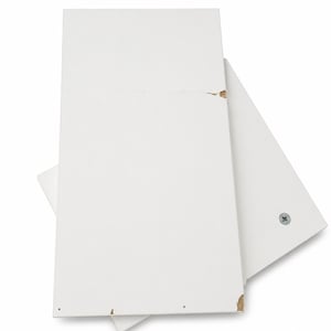 vidaXL Dulap de lavoar, alb extralucios, 63x30x54 cm, PAL — deteriorat, element cu margine ruptă (produs utilizat)