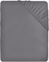 Utopia Bedding Szürke Mikroszálas Gumis Lepedő 200x200 cm - 35 cm Mély 1