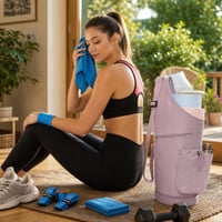Športový balík Dry Grip: uterák + potítko + 2x omotávka + taška na jogamatku 1