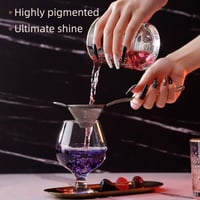Delanie TipsLuna 6 Színű UV LED Gél Lakk Szett - Fekete, Fehér, Arany, Ezüst, Rózsaszín Glitter 4