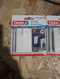 tesa Klebenagel ragasztószeg tapétához és vakolathoz, 2 kg teherbírás, Powerstrips technológia, nyomtalanul eltávolítható, érzékeny — 2 db-os szett 4