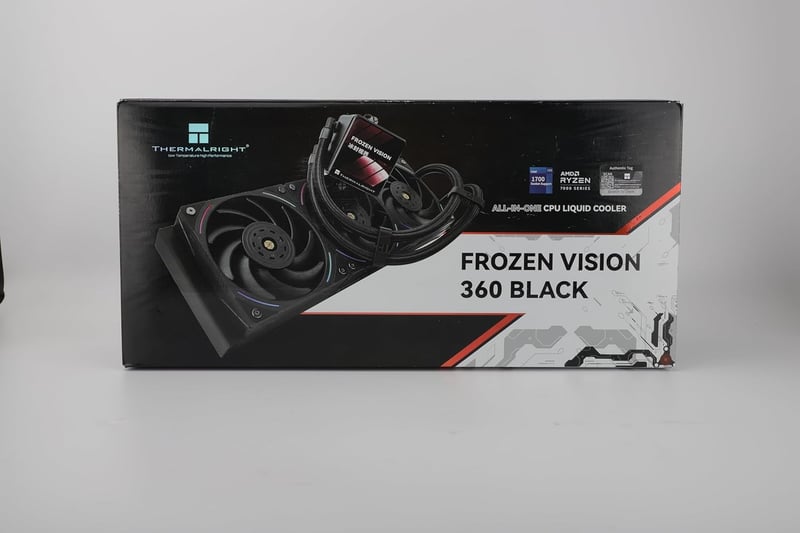 Thermalright Frozen Vision 360 Fekete Vízhűtéses CPU Hűtő LCD Kijelzővel AMD/Intel