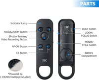 Sony vezeték nélküli távvezérlő JJC RMT-P1BT - ZV-E1, A7RV, FX3 és más kompatibilis kamerákhoz 5