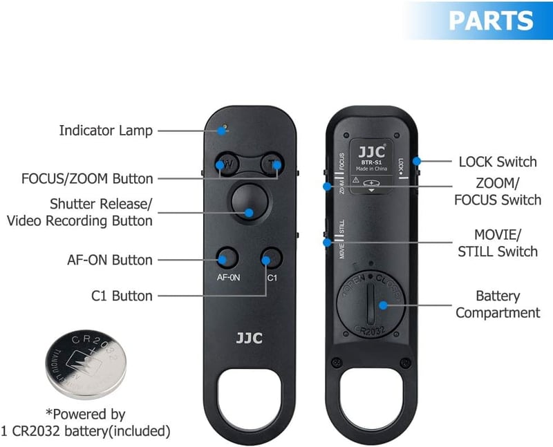 Sony vezeték nélküli távvezérlő JJC RMT-P1BT - ZV-E1, A7RV, FX3 és más kompatibilis kamerákhoz