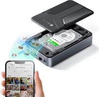 Yottamaster Hálózati NAS Szerver 2.5" SATA HDD/SSD-hez - Privát Felhő Tárhely, Automatikus Mentés, SDVN Titkosítás, Mágneses Fedél 1