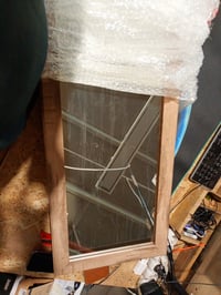 SONGMICS BERIT JJC093N01 náhradné vnútorné zrkadlo pre šperkovnicu, pre 120 cm vysokú skrinku v dubovom hnedom prevedení, na montáž na stenu alebo dvere 3
