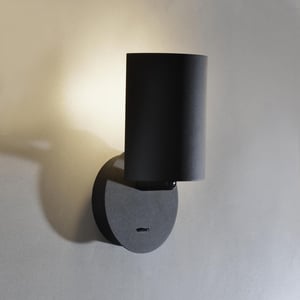 ouglres Crna Zidna Svjetiljka s Prekidačem - 90° Rotirajuća Aluminijska Moderna Zidna Lampa s E14 Grlom - Rasvjeta za Spavaću Sobu, Dnevni Boravak, Hodnik, Hotel