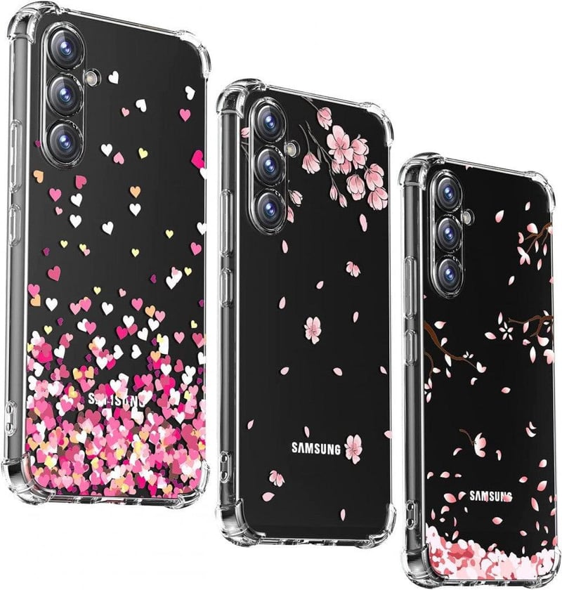 Samsung Galaxy A24 Átlátszó Rózsaszín Ütésálló TPU Szilikon Tok