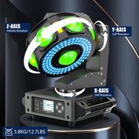 100W RGBW LED Moving Head Színpadi és Diszkó Fényszóró - 19/25 Csatornás Színpadi Lámpa Esküvőre, Partikra, Klubokba 4