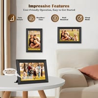 WONNIE Digitális WiFi Képkeret 10.1" HD IPS Érintőképernyővel - 32GB Memória, Frameo App, Fotó és Videó Megosztás, Automatikus Elforgatás 7
