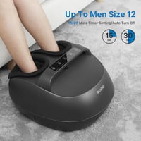 RENPHO Shiatsu lábmasszírozó készülék fűtéssel, távirányítóval - Fekete 7