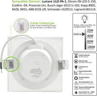 Philips szabályozható LED süllyesztett spotlámpa, 6W, IP44, fehér 3